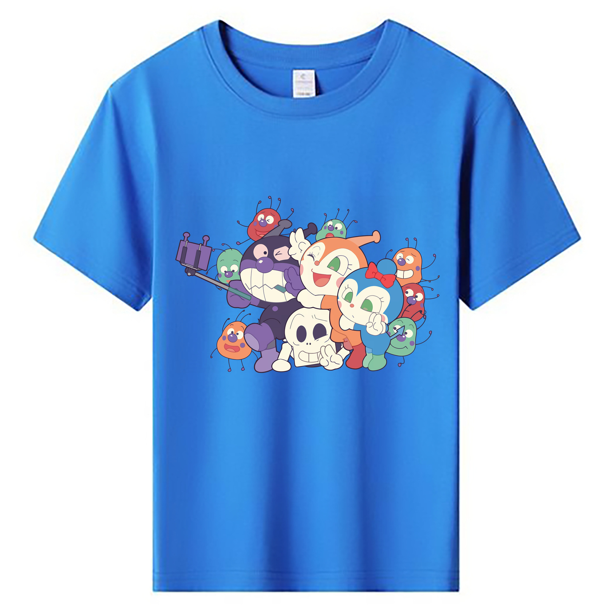 （画像用） アンパンマン Anpanman 綿100％キッズTシャツ（フロントプリント）